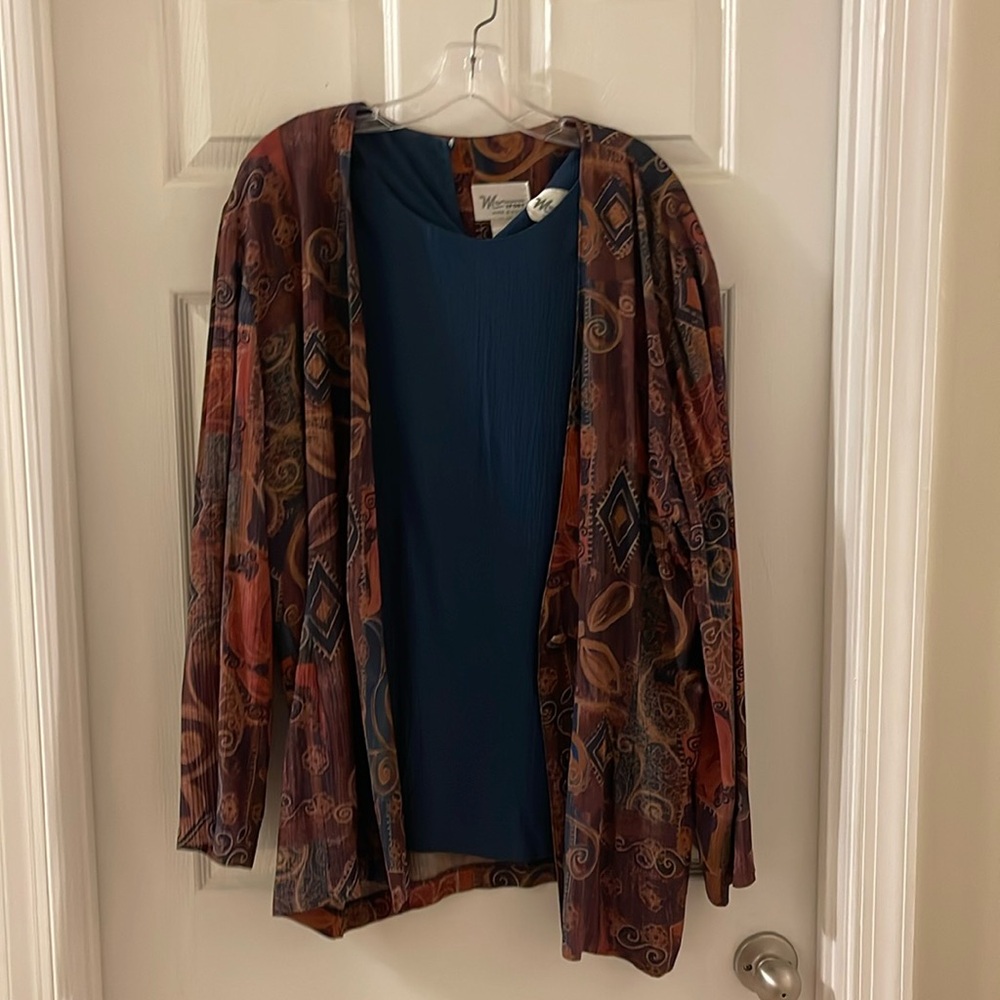Vintage 90s three-piece suit, plus size